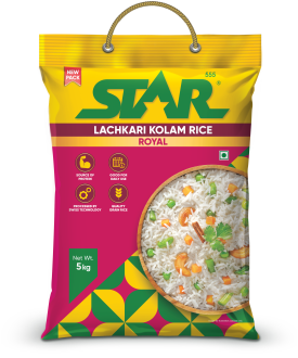 Star Lachkari kolam Rice Front