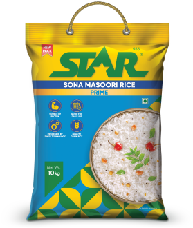 Star  Sona Masoori blue Rice Front